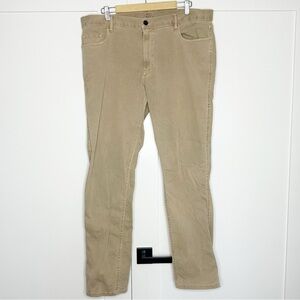 Faherty 5-Pocket Pant 38 x 33 Desert Khaki organic cotton utility canvas denim